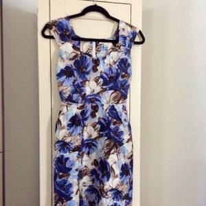 Banana Republic silk floral dress.